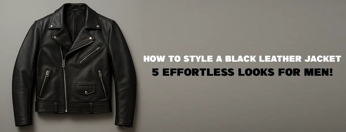 How to Style a Black Leather Jacket For Men