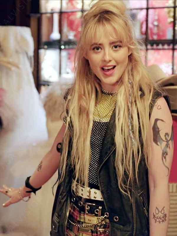 Abigail Sammy Black Leather Vest