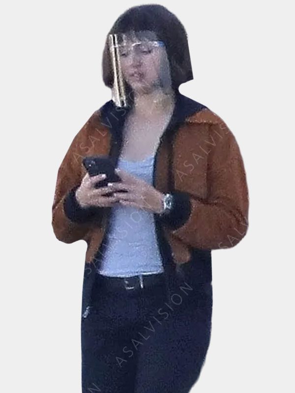 Ana De Armas The Gray Man Brown Bomber Jacket