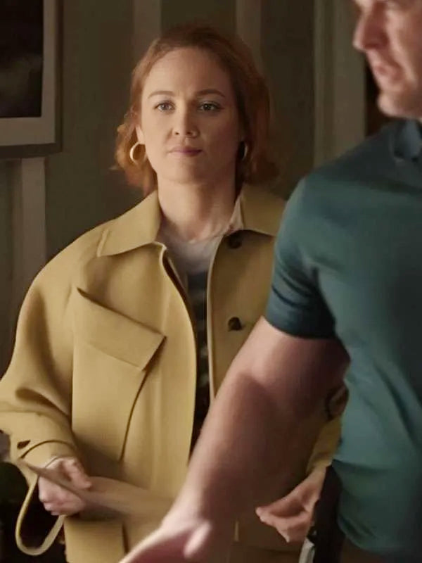 Angie Polaski Will Trent S03 Erika Christensen Brown Trench Coat