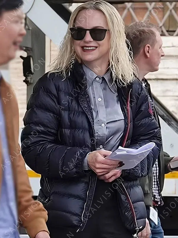 Anna Faris Movie My Spy The Eternal City 2024 Nancy Puffer Black Jacket