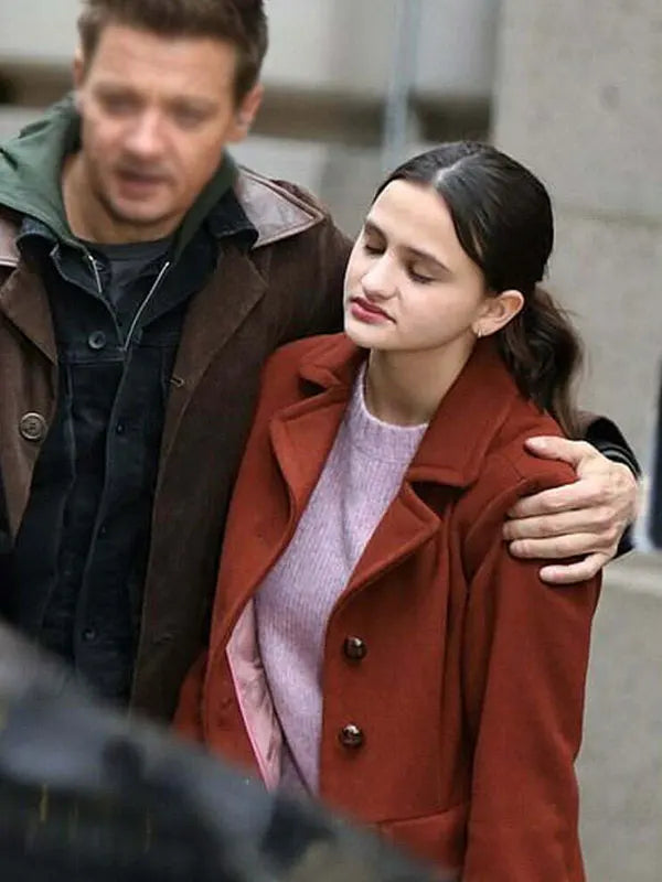 Ava Russo TV Series Hawkeye 2021 Lila Barton Brown Trench Coat