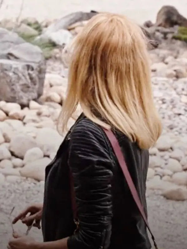 Beth Dutton SO4 Kelly Reilly Yellowstone Biker Jacket Black Leather