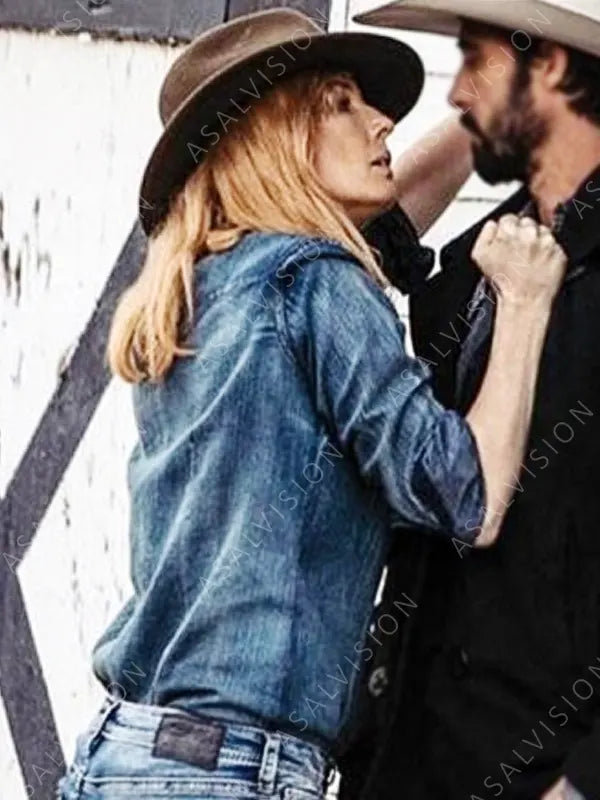 Beth Dutton Yellowstone Kelly Reilly Denim Jacket
