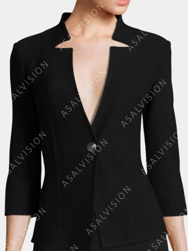 Beth Dutton Yellowstone Notch Neck Black Jacket