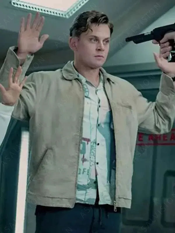 Billy Magnussen Beige Cotton Jacket