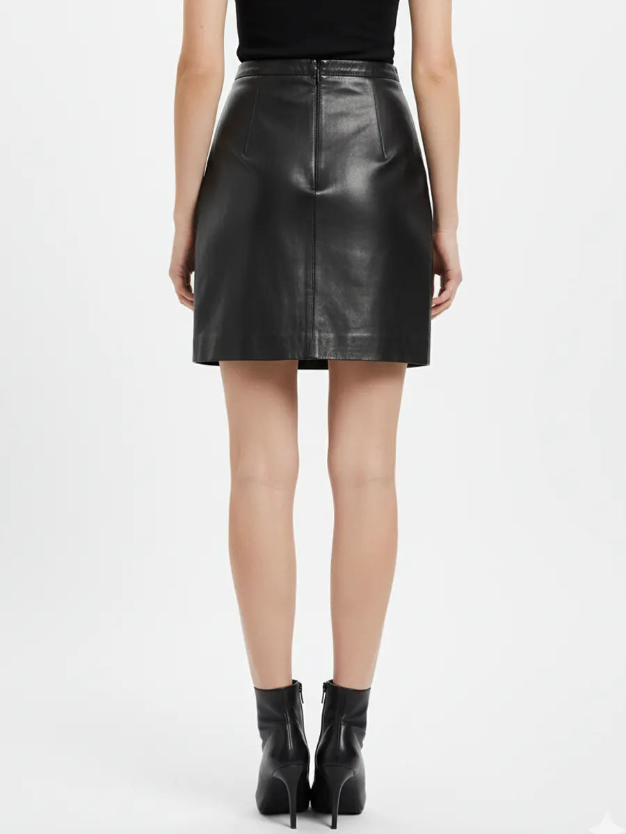 Black Leather Skirt