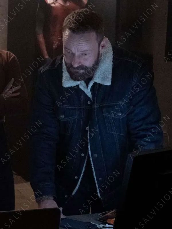 Blue Denim Sherpa Jacket