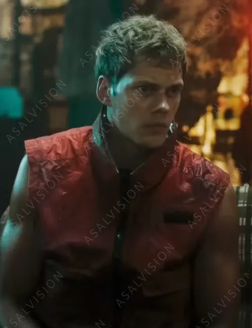 Boy Red Polyester Vest