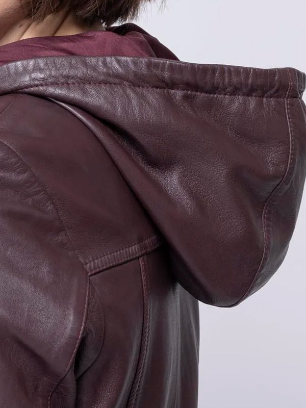 Burgundy Leather Jacket
