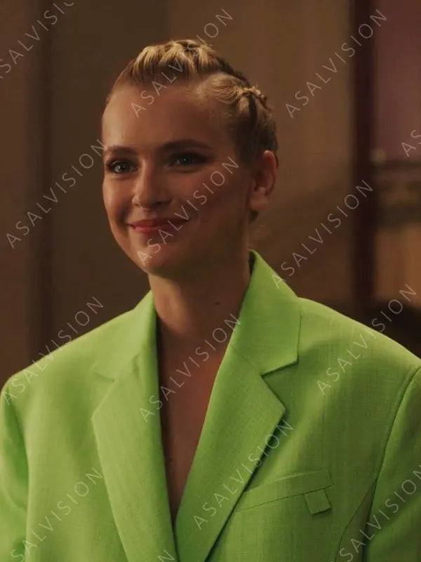 Camille Razat Green Blazer