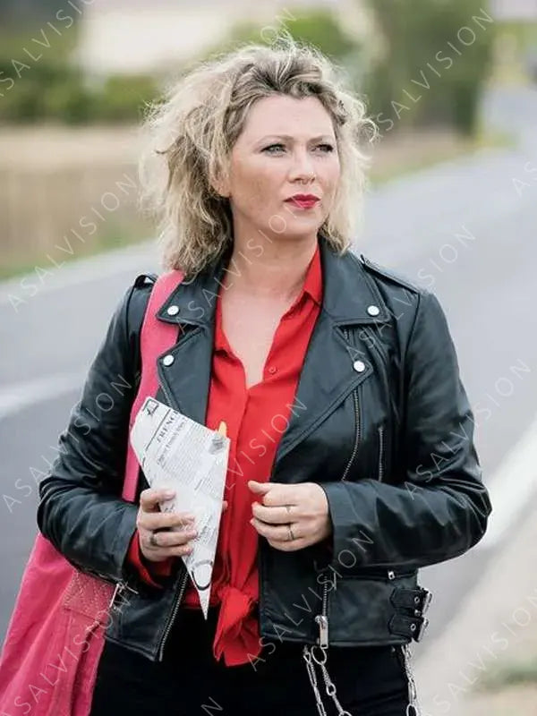 Candice Renoir Cécile Bois Leather Jacket