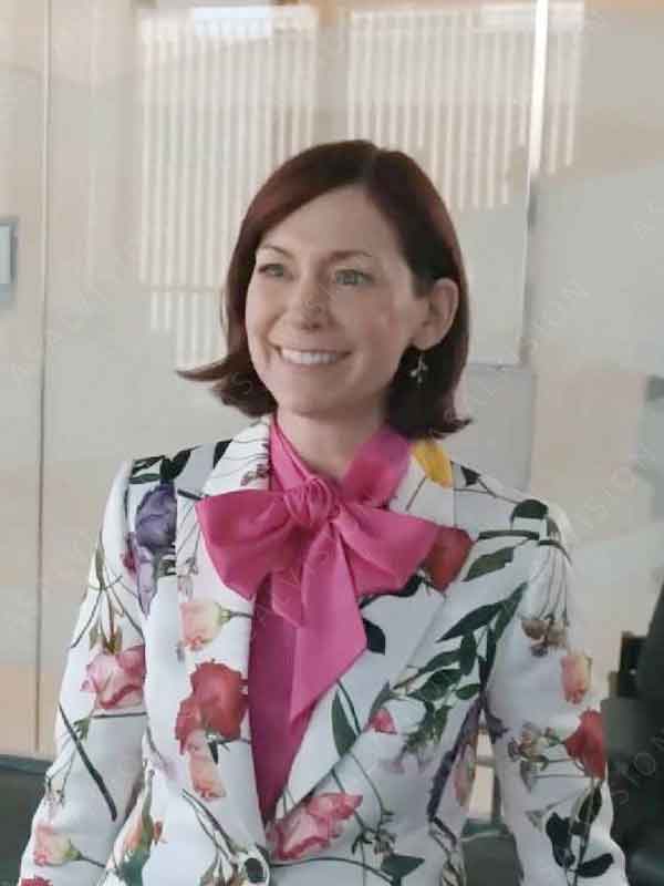 Carrie Preston TV Series Elsbeth 2024 Elsbeth Tascioni White Blazer