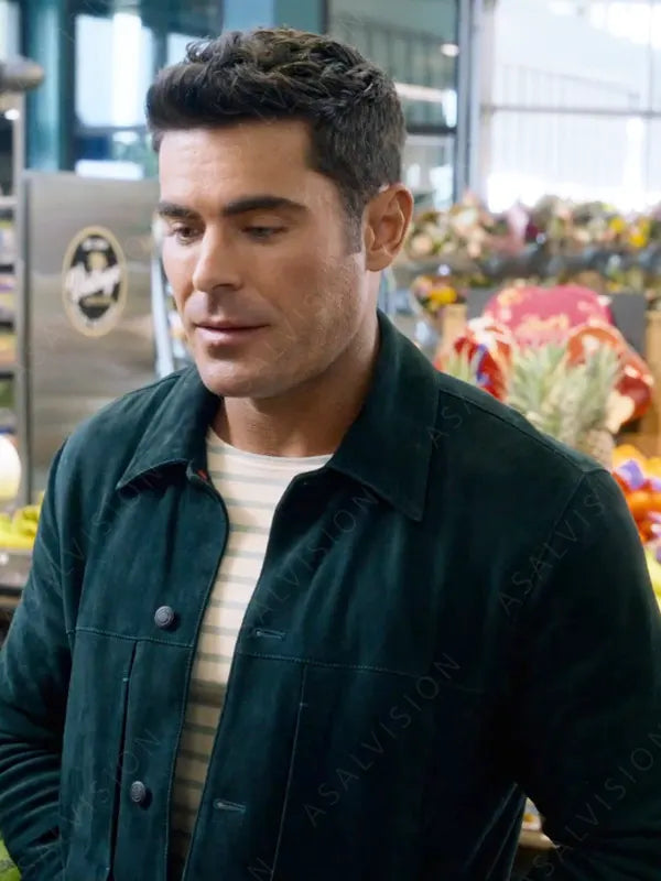 Chris Cole Movie A Family Affair 2024 Zac Efron Black Jacket