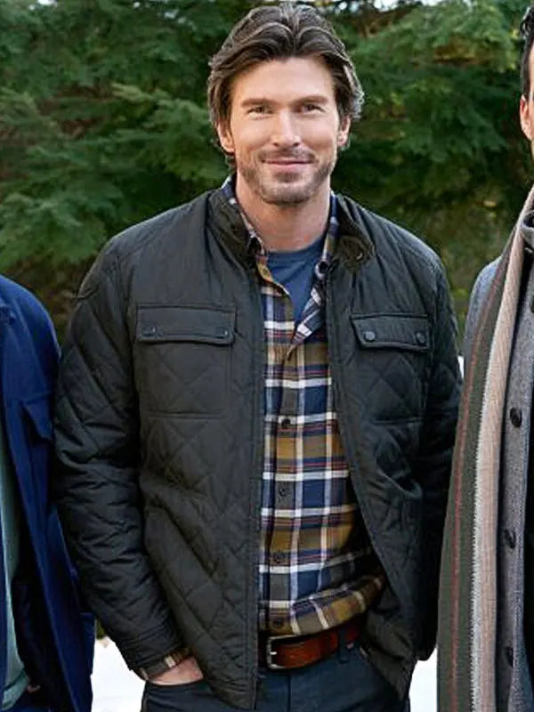 Christopher Russell Santa Tell Me 2024 Nick B. Black Quilted Jacket