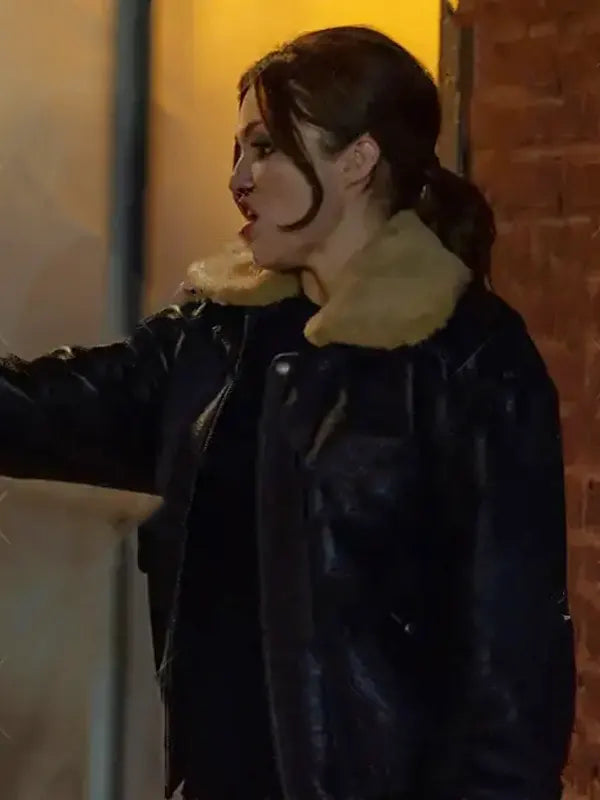 Claudia Flynn Power Book IV Shearling Leather Jacket