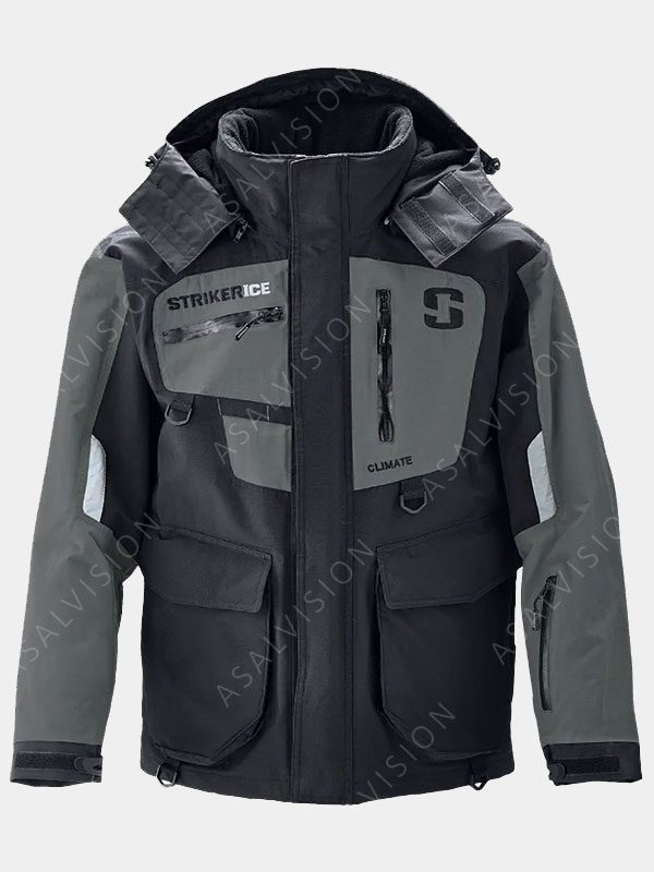 Climate Black and Grey Cotton Jacket