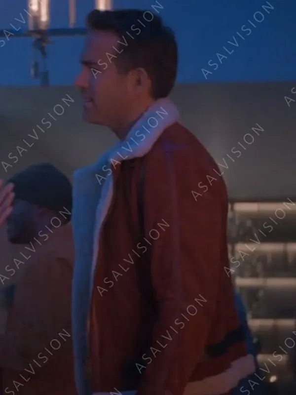 Clint Briggs Shearling Red Leather Jacket