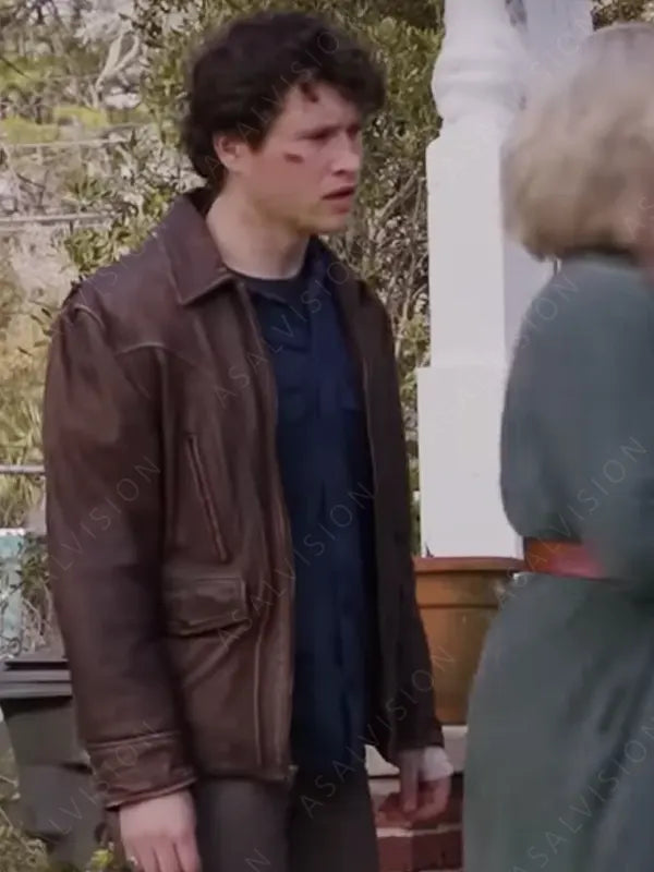Corey Cunningham Halloween Ends Rohan Campbell Leather Brown Jacket