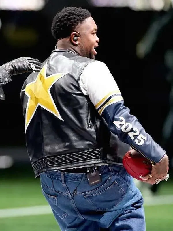 DJ Mustard Super Bowl LIX Halftime Show 2025 Leather Jacket