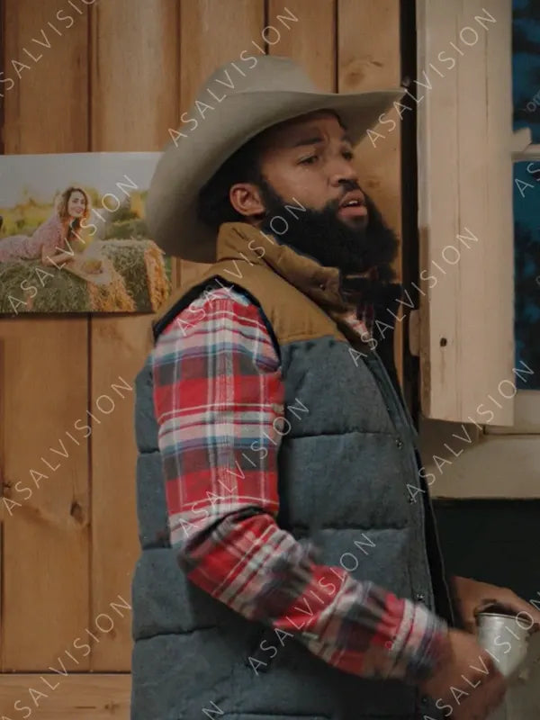 Denim Richards Yellowstone S02 Colby Mayfield Puffer Fleece Vest