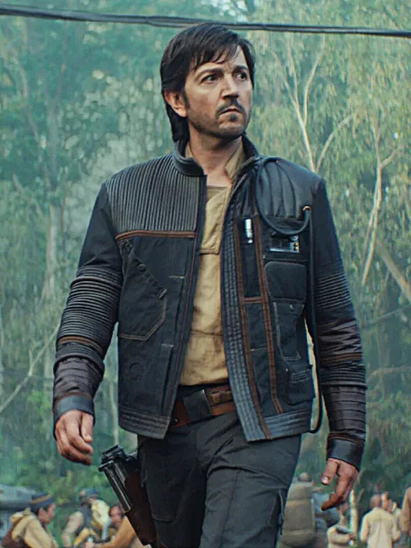 Diego Luna Andor 2025 Leather Jacket