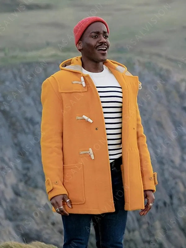 Doctor Who Yellow Wool Duffle Coat