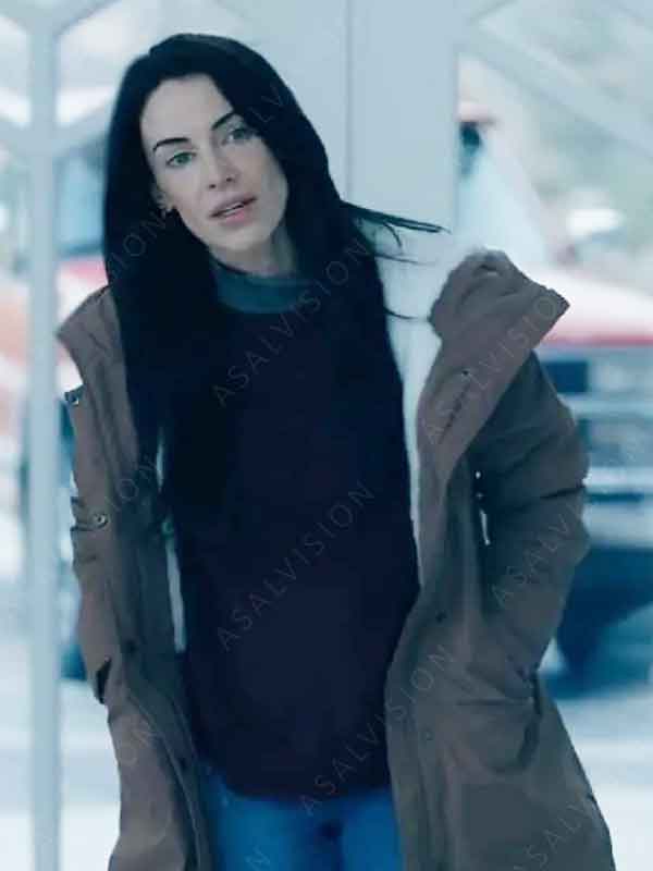 Donna Fendyr Movie A Stranger’s Child 2024 Jessica Lowndes Brown Hooded Coat