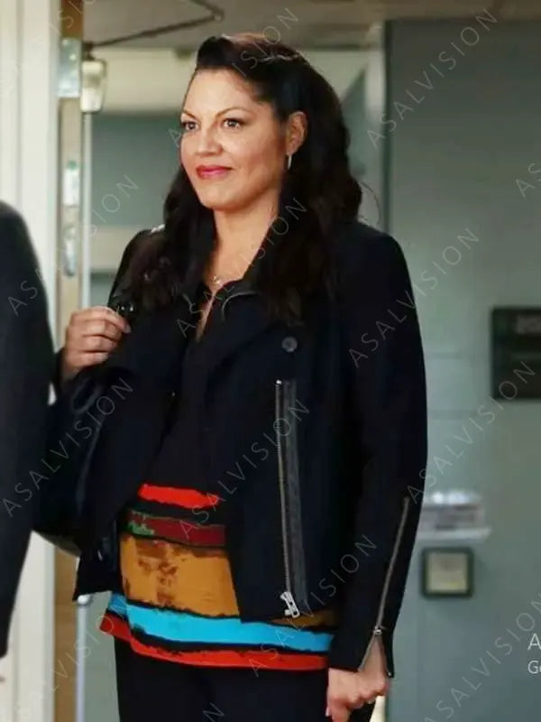 Dr. Callie Torres Grey’s Anatomy S11 Sara Ramirez Black Jacket