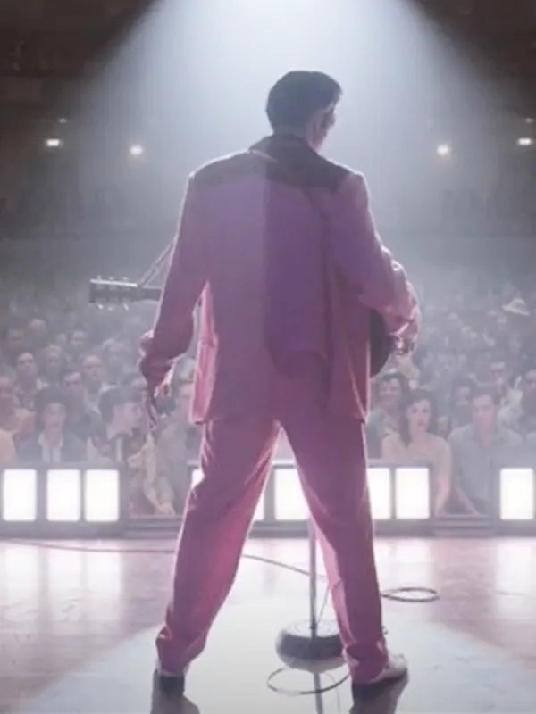 Elvis Presley Elvis 2022 Austin Butler Pink And Black Blazer
