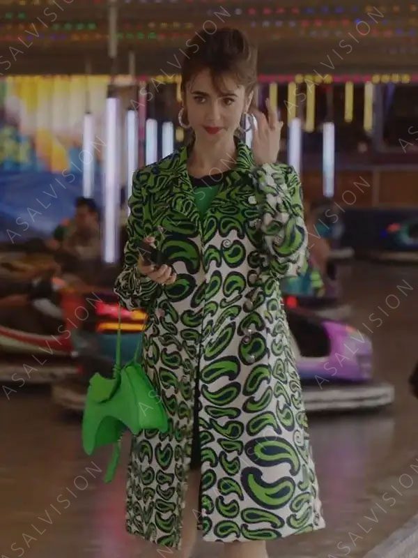 Emily Cooper Printed Fleece Coat