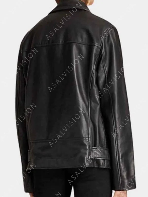 Emily In Paris Motorcycle Leather Jacket