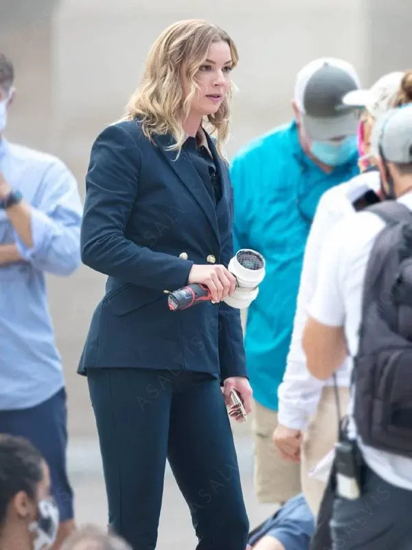 Emily VanCamp The Falcon And The Winter Soldier Blue Blazer