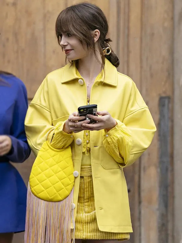 Emily in Paris Season 4 Emily Cooper Yellow Jacket