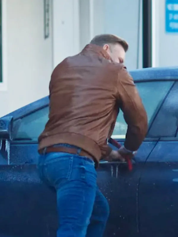 Eric Johnson Brown Leather Jacket