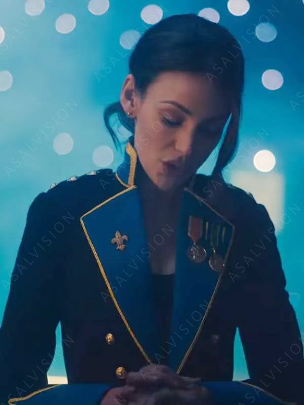Fool Me Once Michelle Keegan Blue Uniform Blazer Coat