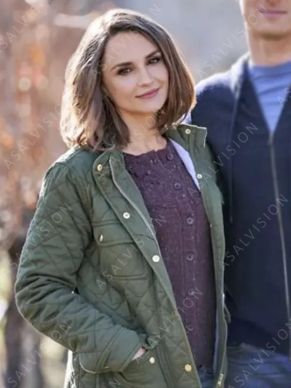 Frankie Baldwin Valentine in the Vineyard Rachael Leigh Green Quilted Jacket