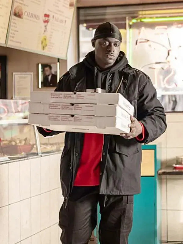 Freddy Power Book III Raising Kanan Quaz Degraft Black Cotton Jacket