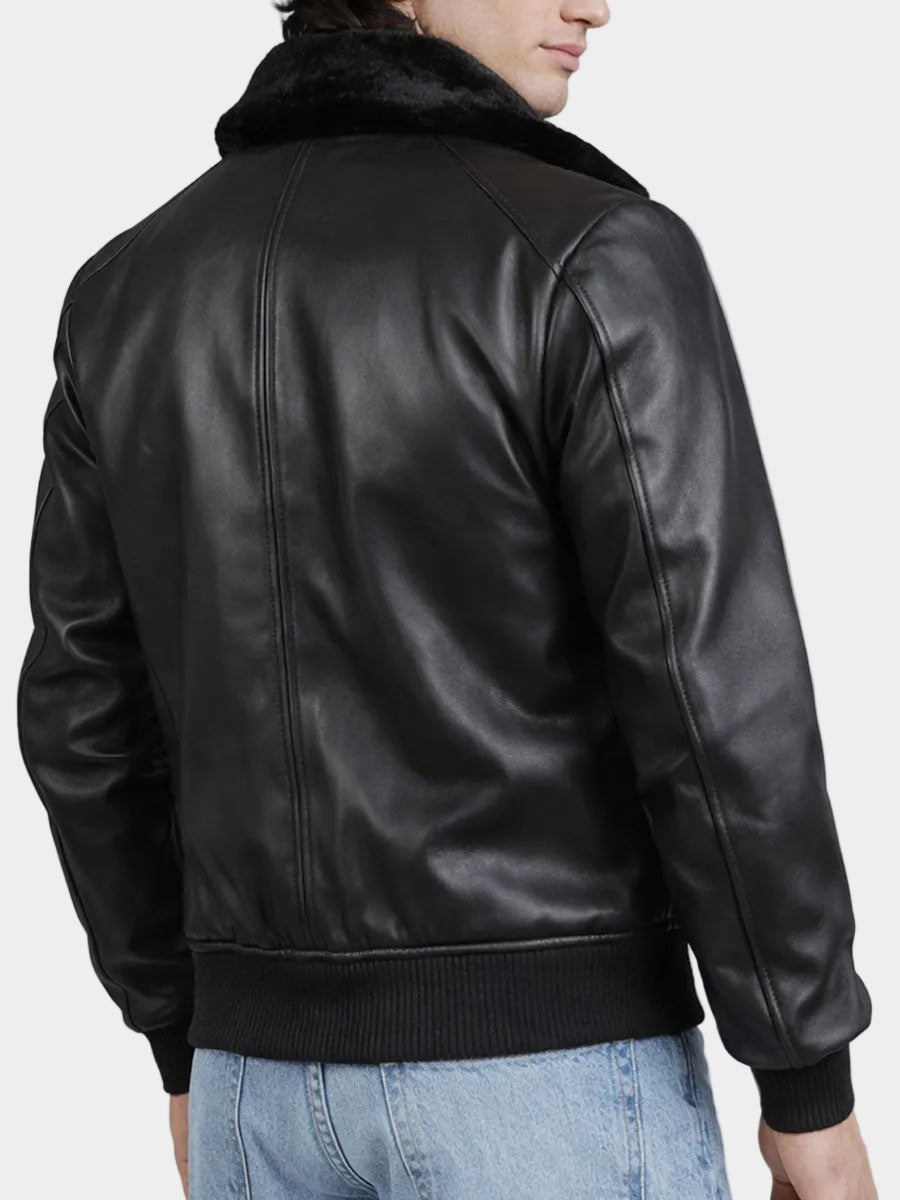 G-1 Bomber Aviator Leather Jacket