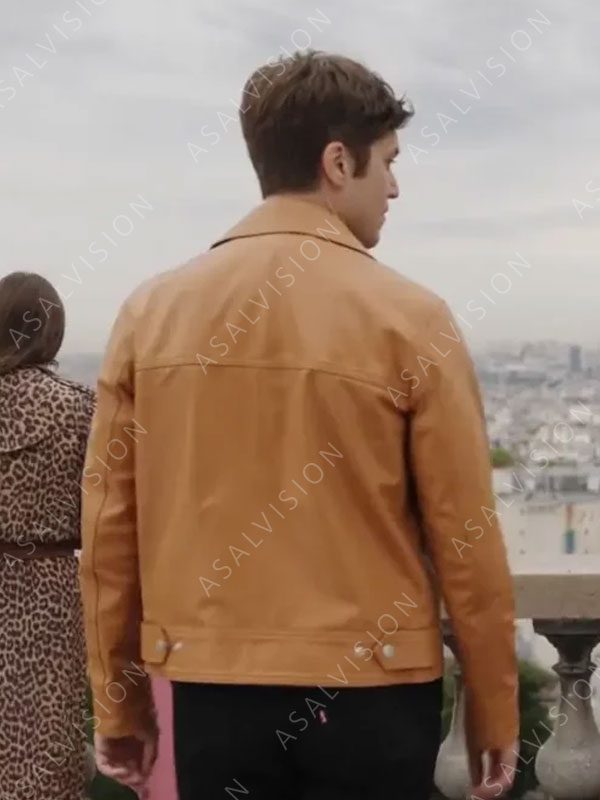 Gabriel Lucas Bravo Leather Tan Brown Jacket