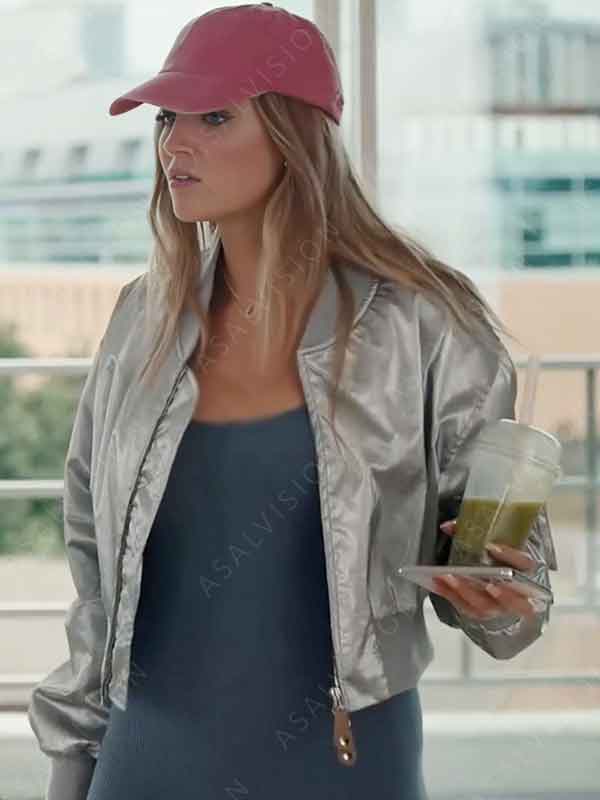 Geek Girl Daisy Jelley Silver Bomber Jacket