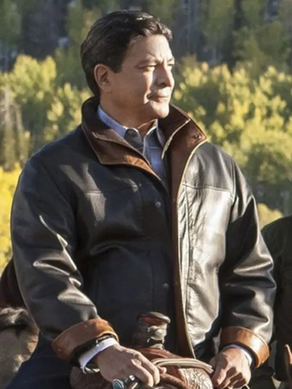 Gil Birmingham Brown Leather Jacket