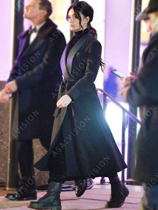Hawkeye Hailee Steinfeld Black Wool Trench Coat