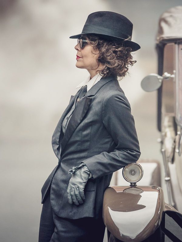 Helen McCrory Grey Blazer Jacket