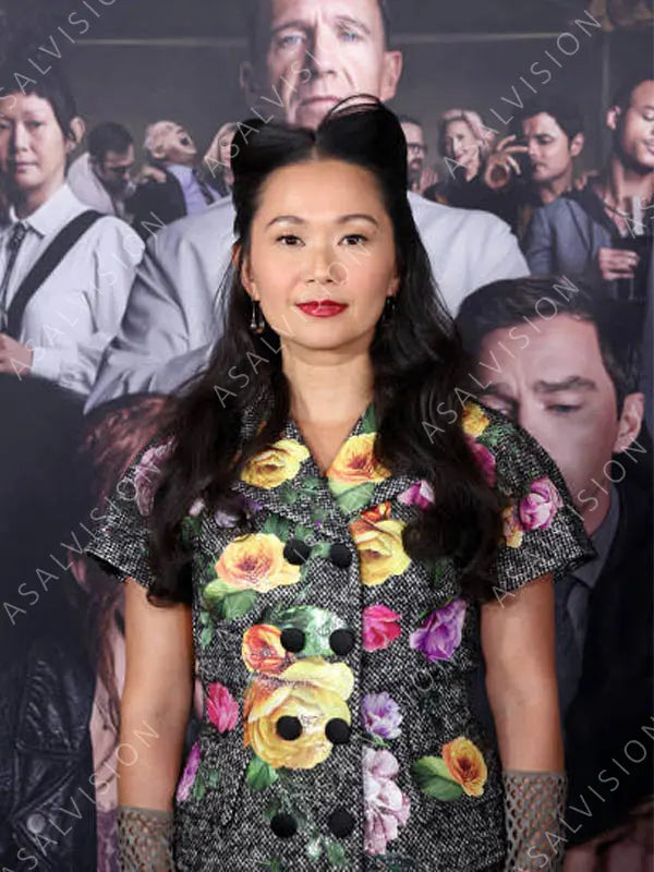 Hong Chau The Menu 2022 Wool Floral Blazer