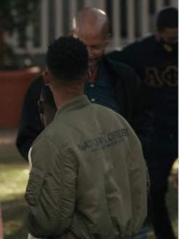 Jabari Banks TV Series Bel-Air Will Smith Bomber Green Jacket