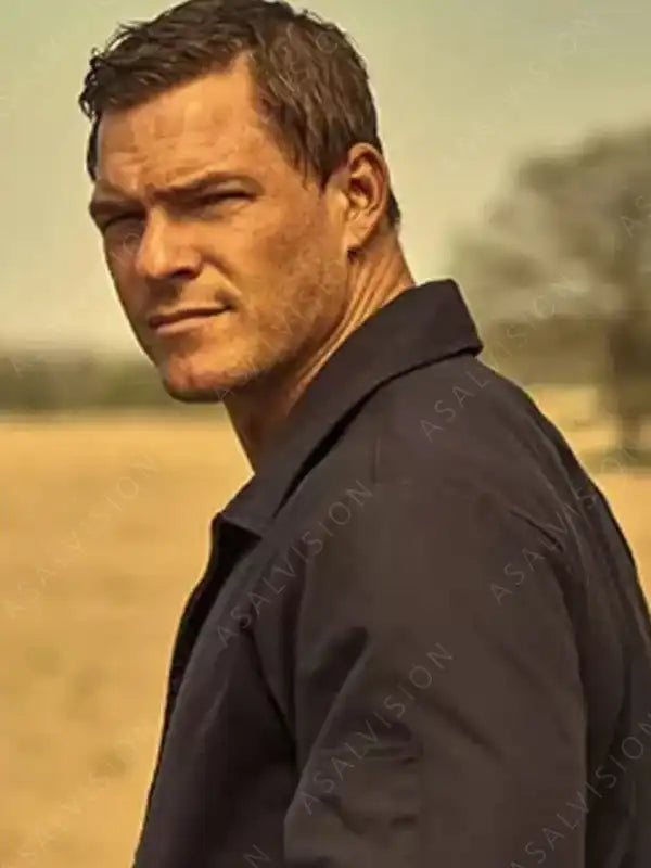 Jack Reacher TV Series Reacher 2022 Alan Ritchson Black Jacket