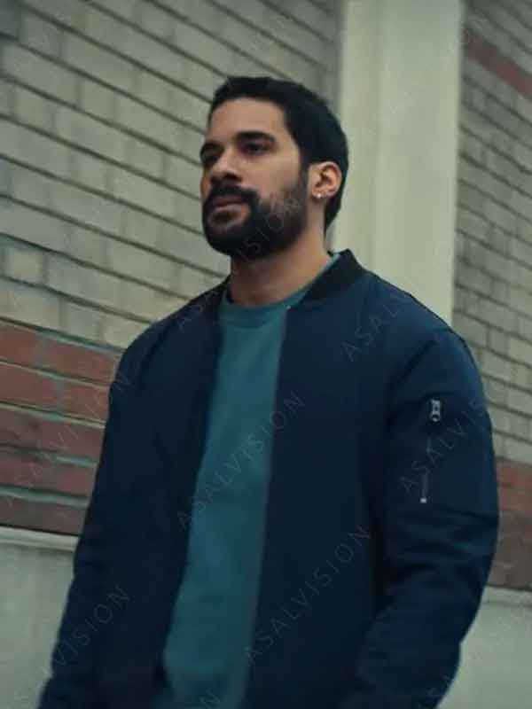 Jeremy Nadeau TV Series Furies Season 1 Elie Blue Bomber Jacket