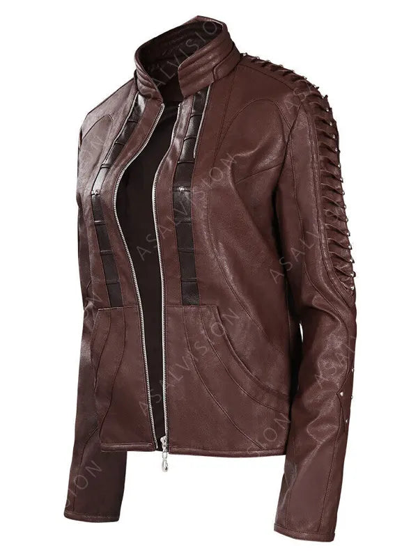 Jeri Ryan Star Trek Picard Season 2 Seven of Nine Leather Jacket