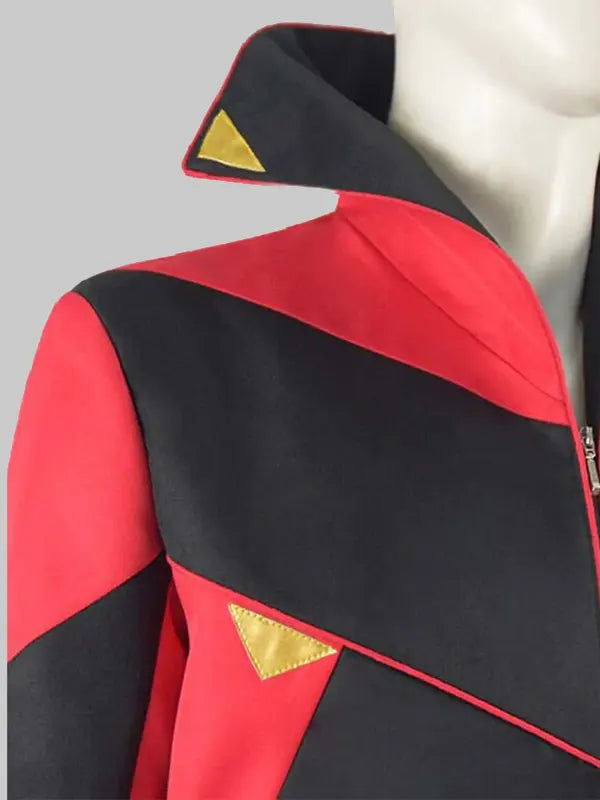 Jim Black And Red Coat